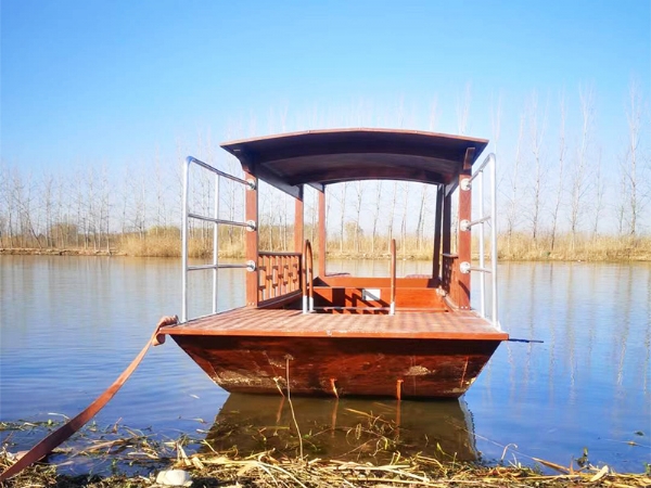 鋁合金仿木質(zhì)傳統(tǒng)結構搖櫓船